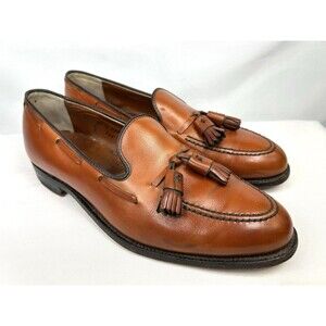 Alden Tassel Loafers 662 Calfskin Dress Shoes Tan Men's Size 9.5 A C